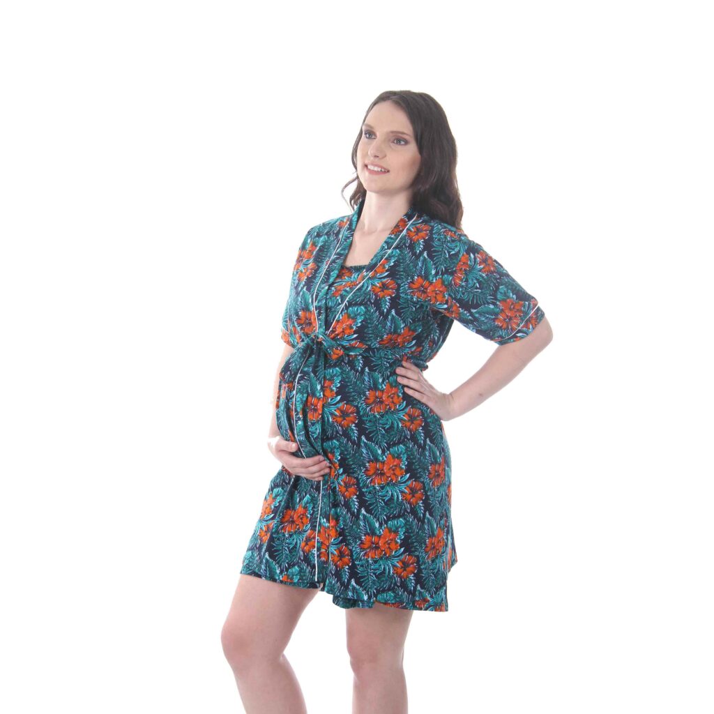 Hannah Grace Maternity Hospital Nightie, Gown & Baby Swaddle Set